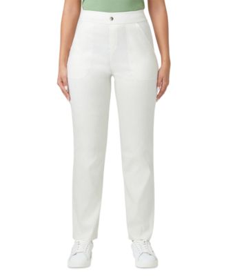 Hue - Women's High-Rise Straight-Leg Pull-On Pants