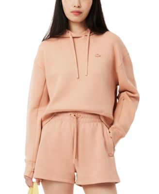 LACOSTE USA - Women's Hooded Logo Long-Sleeve Sweatshirt