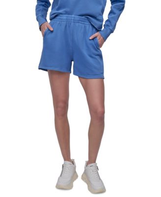 DKNY - Women's Embroidered Logo Smocked 4" Shorts