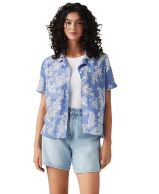Levi's - Women's Cotton Sonny Short-Sleeve Camp Shirt