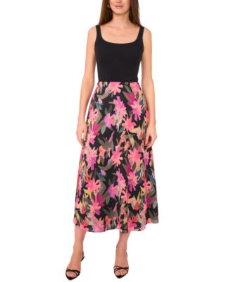 Vince Camuto - Women's Floral Bias Midi Slip Skirt