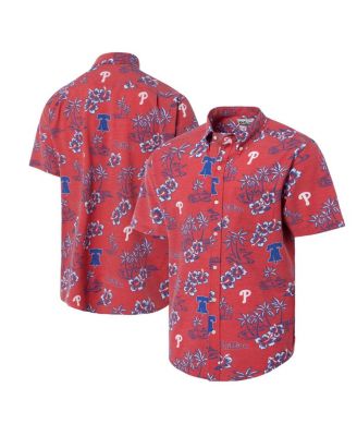 Reyn Spooner - Men's Red Philadelphia Phillies Kekai Button-Down Shirt
