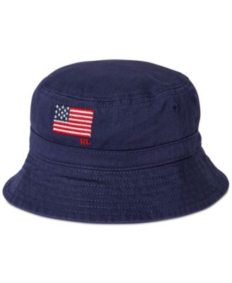 Polo Ralph Lauren - Baby Boys Cotton Embroidered Flag Bucket Hat
