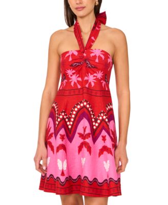 1.STATE - Women's Center-Halter Mini Dress