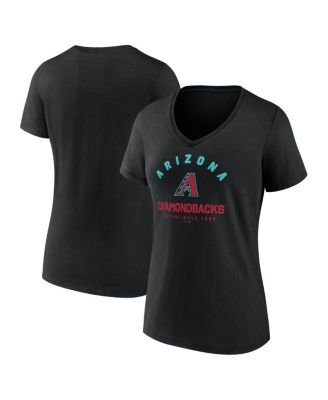 Logo Athletic - Women's Black Arizona Diamondbacks Unrivaled V-Neck T-Shirt