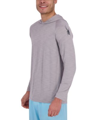 Spyder - Men's Long Sleeve Shadow Stripe Rashguard Swim Hoodie