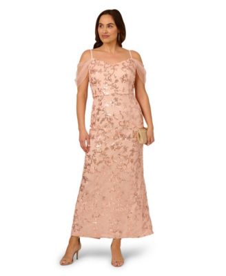 Adrianna Papell - Plus Size Off-The-Shoulder Mermaid Dress