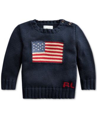 Polo Ralph Lauren - Baby Girls The Iconic Flag Sweater