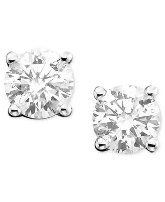 Macy's - Diamond Stud Earrings (1-1/4 ct. t.w.) in 14k White or Yellow Gold