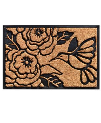 Home & More - Hummingbird Haven 24" x 36" Coir/Rubber Doormat