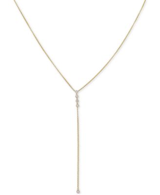 Macy's - Diamond Lariat 18" Necklace (1/4 ct. t.w.) in 14k Gold
