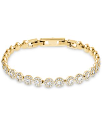 Swarovski - Gold-Tone Crystal Flex Bracelet