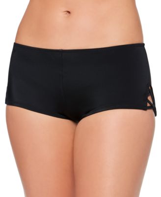 Salt + Cove - Strappy-Side Boyshort Swim Bottoms