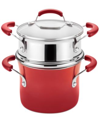 Rachael Ray - Nonstick 3-Qt. Saucepot and Steamer Set