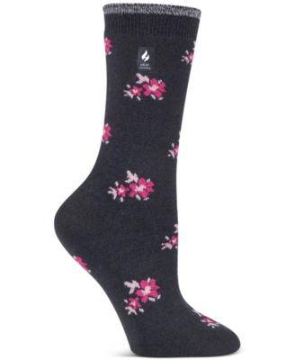 Heat Holders - Women's Ultra Lite Bellis Floral Crew Socks