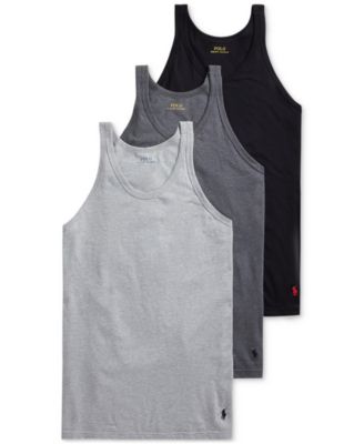 Polo Ralph Lauren - Men's Underwear, Slim-Fit Cotton Jersey Tank 3 Pack