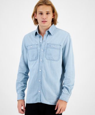 Sun + Stone - Men's Payton Long Sleeve Denim Shirt
