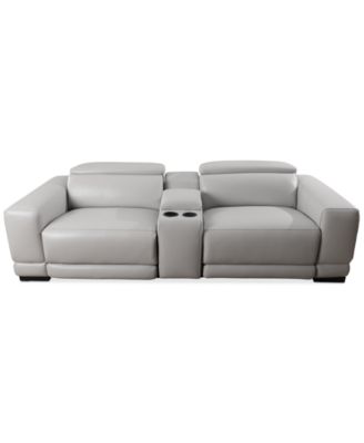 Furniture - Krofton 3-Pc. Beyond Leather Fabric Sofa with 2 Power Motion Recliners