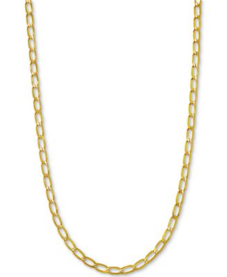Macy's - Elongated Curb Link 22" Chain Necklace in 14k Gold