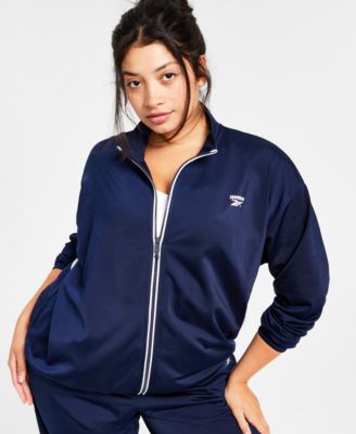 Reebok - Women's Logo Tricot Long-Sleeve Track Jacket