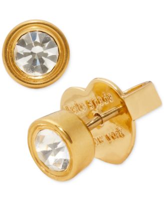 kate spade new york - Silver-Tone Crystal Stud Earrings