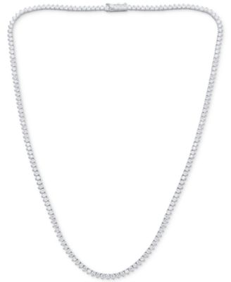 Macy's - Diamond All-Around 16-1/2" Collar Necklace (5-1/2 ct. t.w.) in 14k White Gold