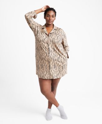 State of Day - Women's Notched-Collar Sleepshirt