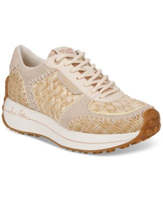 Sam Edelman - Women's Jianna Raffia Lace-Up Trainer Sneakers