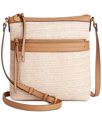 Style & Co - Straw North South Crossbody Bag