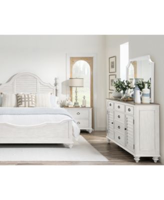Furniture - Mandeville 3pc Bedroom Set (Louvered Queen Bed + Louvered Dresser + 2-Drawer Nightstand)