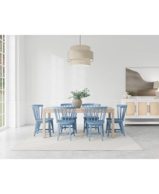 Furniture - Catriona 7pc Dining Set (Rectangular Dining Table & 6 Wood Side Chairs)