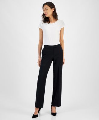 Kasper - Tab-Waist Trouser Pants