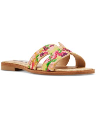 Steve Madden - Women's Hadyn Embroidered Slide Sandals