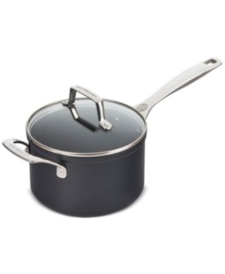 Le Creuset - Essential Nonstick Ceramic 3-Qt. Saucepan with Glass Lid