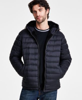 Hawke & Co. - Men's Sherpa Lined Hooded Puffer Jacket