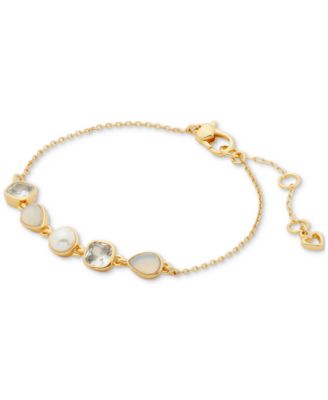 kate spade new york - Gold-Tone Bubbly Bezel Bracelet