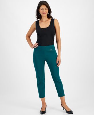 I.N.C. International Concepts - Women's Tummy-Control Pull-On Capri Pants, Regular & Petite, Created for Macy's