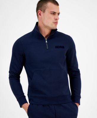 Michael Kors - Textured-Logo Quarter-Zip Sweatshirt