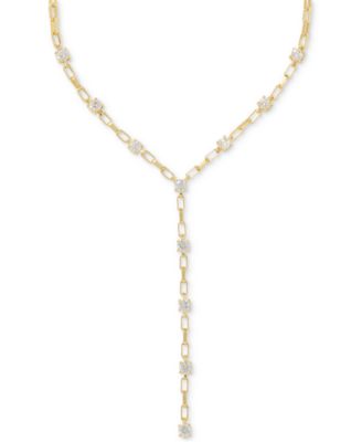 Kendra Scott - Lexi Gold-Tone Crystal Lariat Necklace