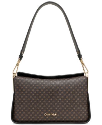 Calvin Klein - Fay Repeating Logo-Print Shoulder Bag