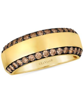 Le Vian - Men's Chocolate Diamond Two Row Band (1 ct. t.w) in 14k Gold