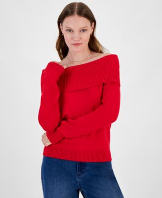 Hippie Rose - Juniors' Off-The-Shoulder Sweater