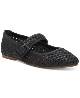 Lucky Brand - Women's Millit Woven Buckle Mary Jane Flats