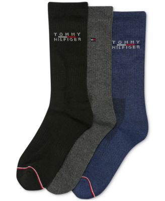 Tommy Hilfiger - Men's 3-Pk. Logo Cushioned Crew Socks