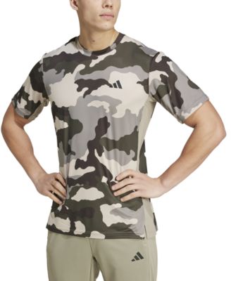 adidas - Men's AEROREADY Camo-Print Short-Sleeve T-Shirt