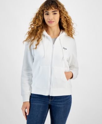 Tommy Jeans - Women's Script Logo Zip-Front Hoodie