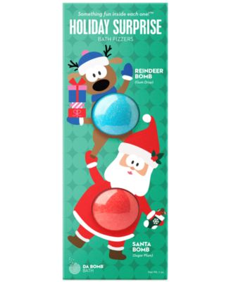 Da Bomb - 2-Pc. Holiday Surprise Santa & Reindeer Bath Bombs Set