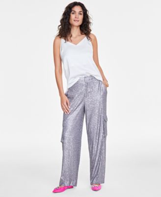 On 34th - Women's Sequin Cargo Pants
