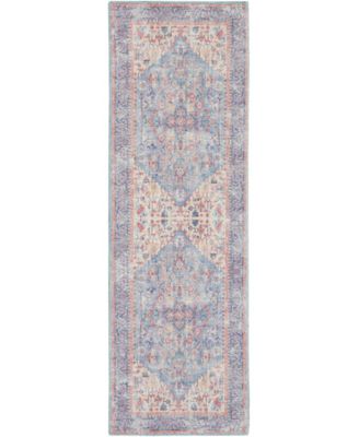 Nicole Curtis - Machine Washable Series 1 SR104 2'2x8' Runner Area Rug