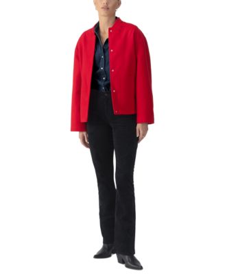 Sanctuary - Women's Modern Snap-Front Bomber Jacket